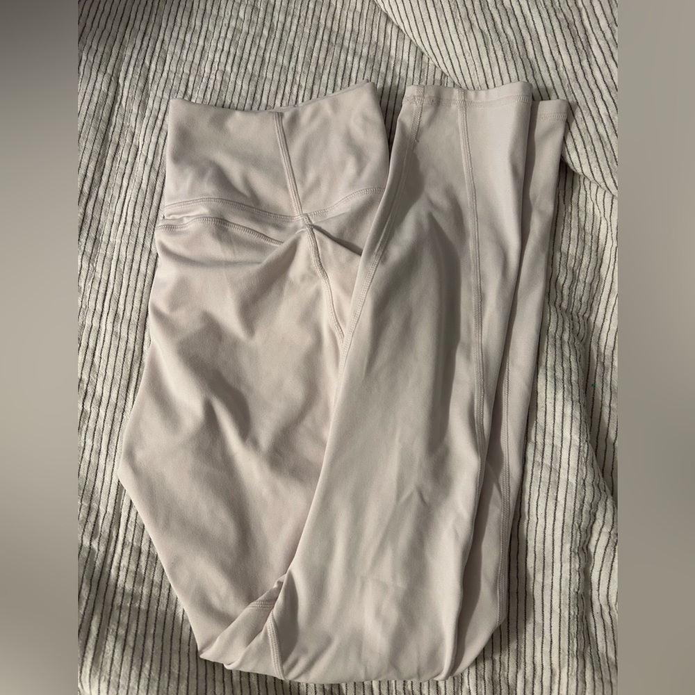 Fabletics baby pink leggings. Large